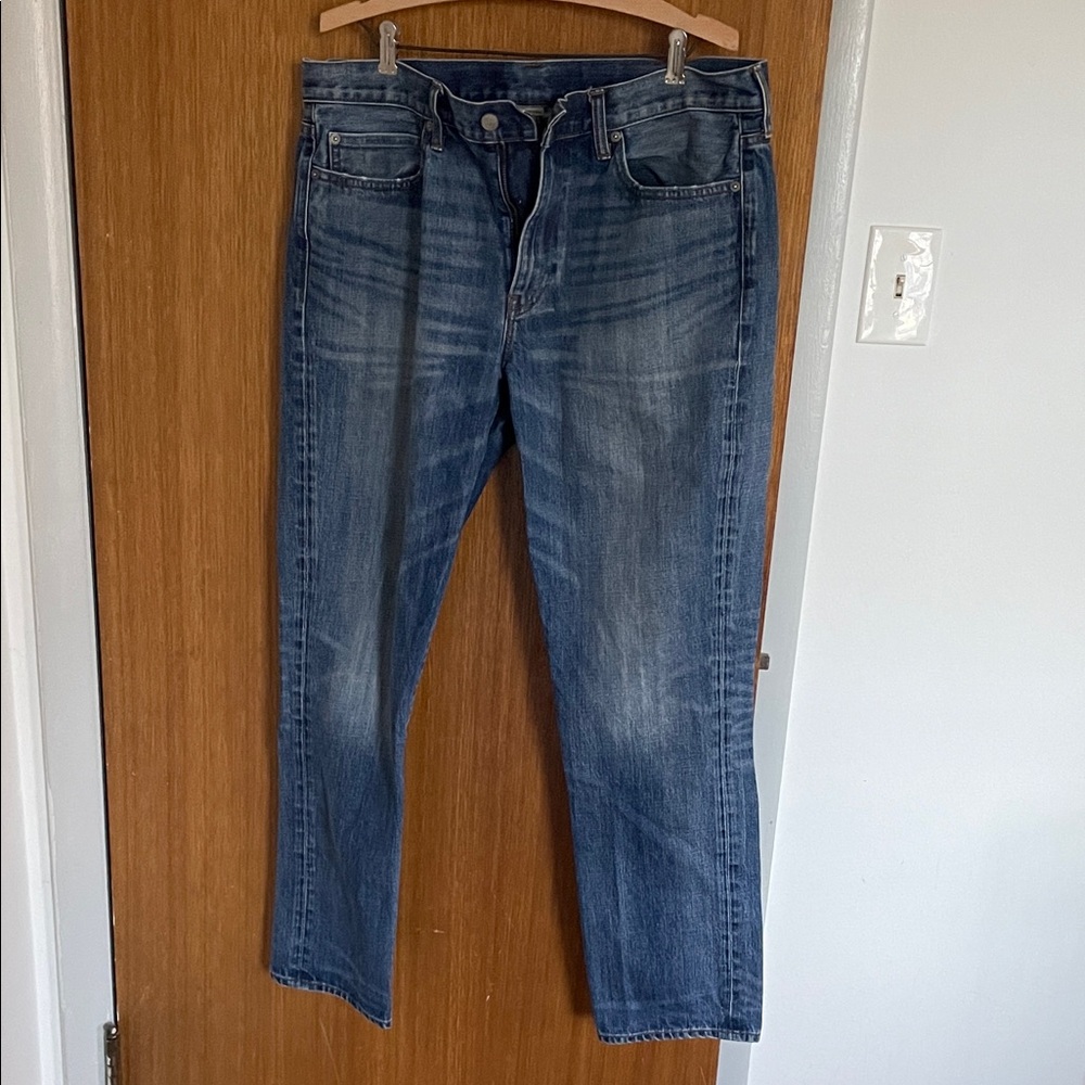 J. Crew jeans in Kaihara Japanese denim, 770 straight fit, 36 x 32